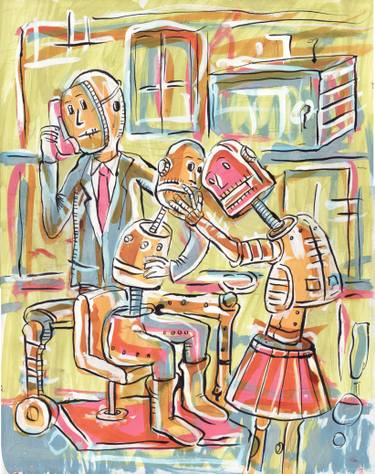 375x474 Nuclear Family Drawings For Sale Saatchi Art - Nuclear Family Drawing