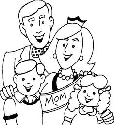 72 Coloring Pages Of Nuclear Family Download Free Images