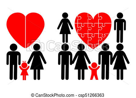 450x323 nuclear family and blended families child in a traditional family - Nuclear Family Drawing