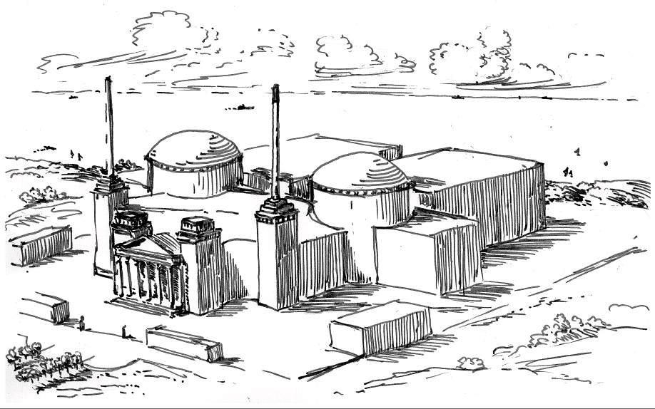 Электростанция рисунок. Электростанция эскиз. АЭС рисунок. Раскраска атомная станция.