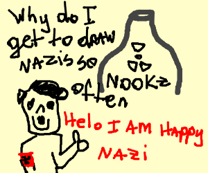 300x250 a happy natzi next to a nuclear power plant drawing - Nuclear Plant Drawing