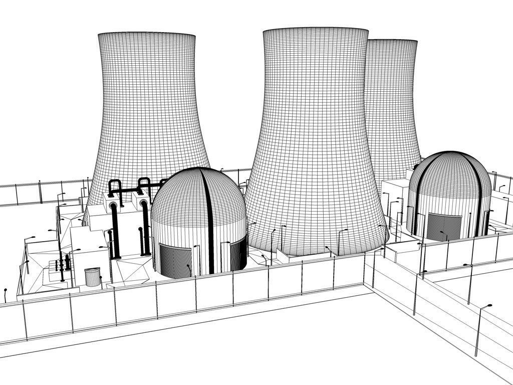 Nuclear Power Plant Drawing at Explore collection