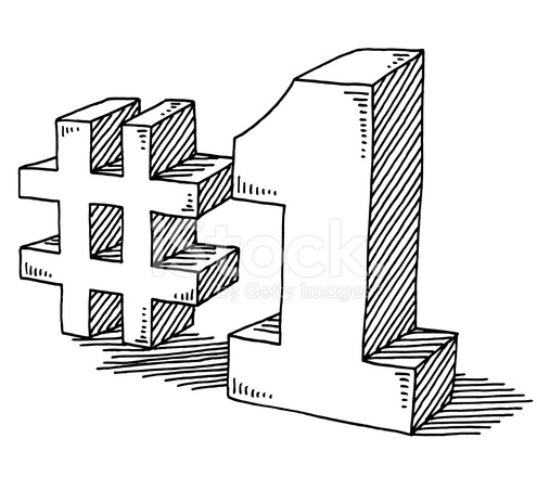 495x440 Number Drawing Stock Vector - Number 1 Drawing