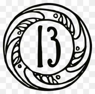 320x317 Number Clipart - Number 13 Drawing