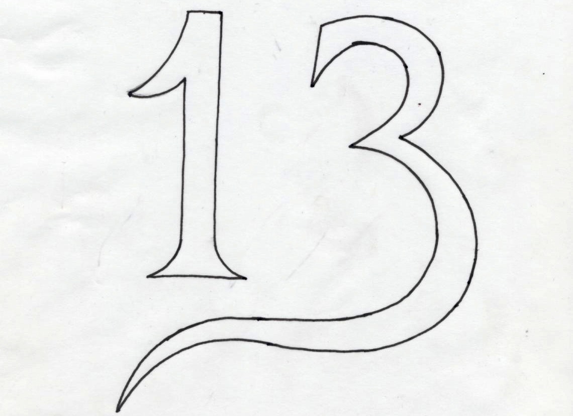 Number 13 Drawing at Explore collection of Number