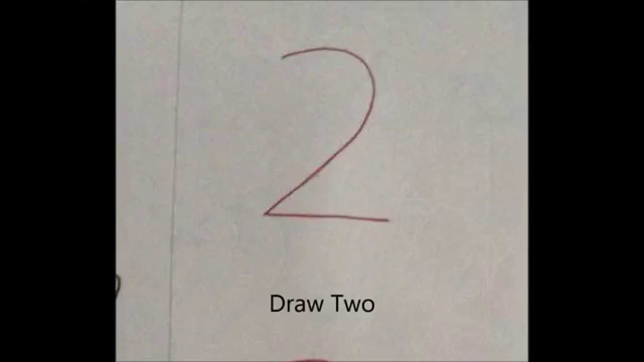 1280x720 How To Draw Draw Duck From ' ' Kids Learning Video - Number 2 Drawing