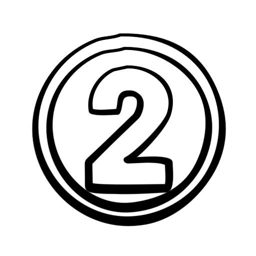 512x512 Number Two Icons - Number 2 Drawing