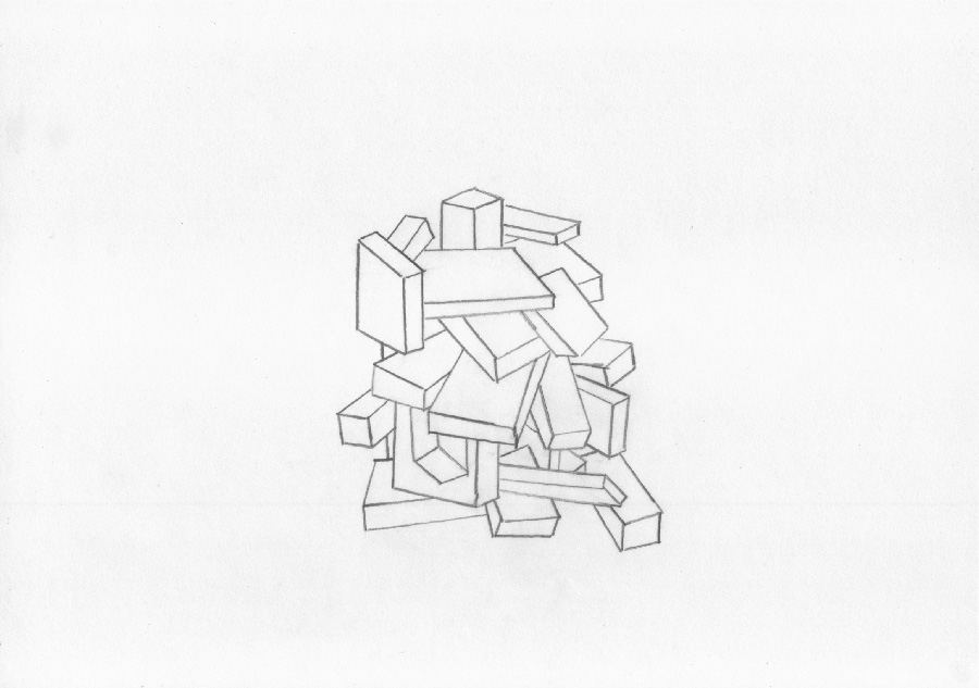 900x633 Five Drawings - Number 4 Drawing