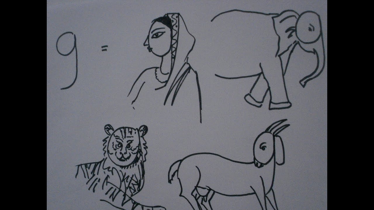 1280x720 How To Draw Picture From Number - Number 9 Drawing