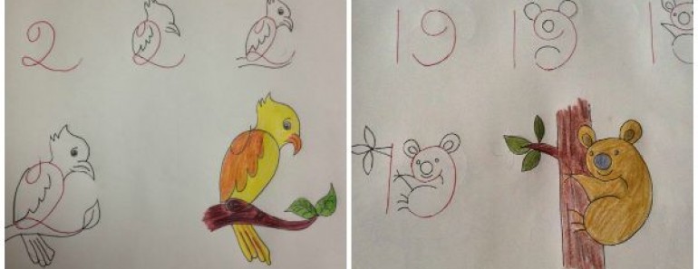770x297 Fun Kids Drawings With Number As A Base - Number Drawing