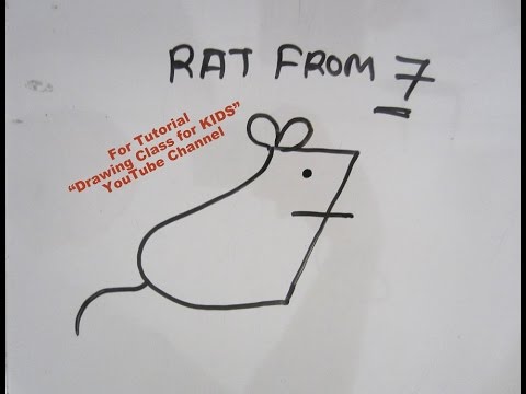 480x360 How To Draw Rat From Number Step - Number Drawing