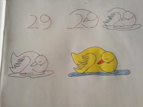 480x360 creative kids friendly drawing having base as number - Number Drawing For Kids