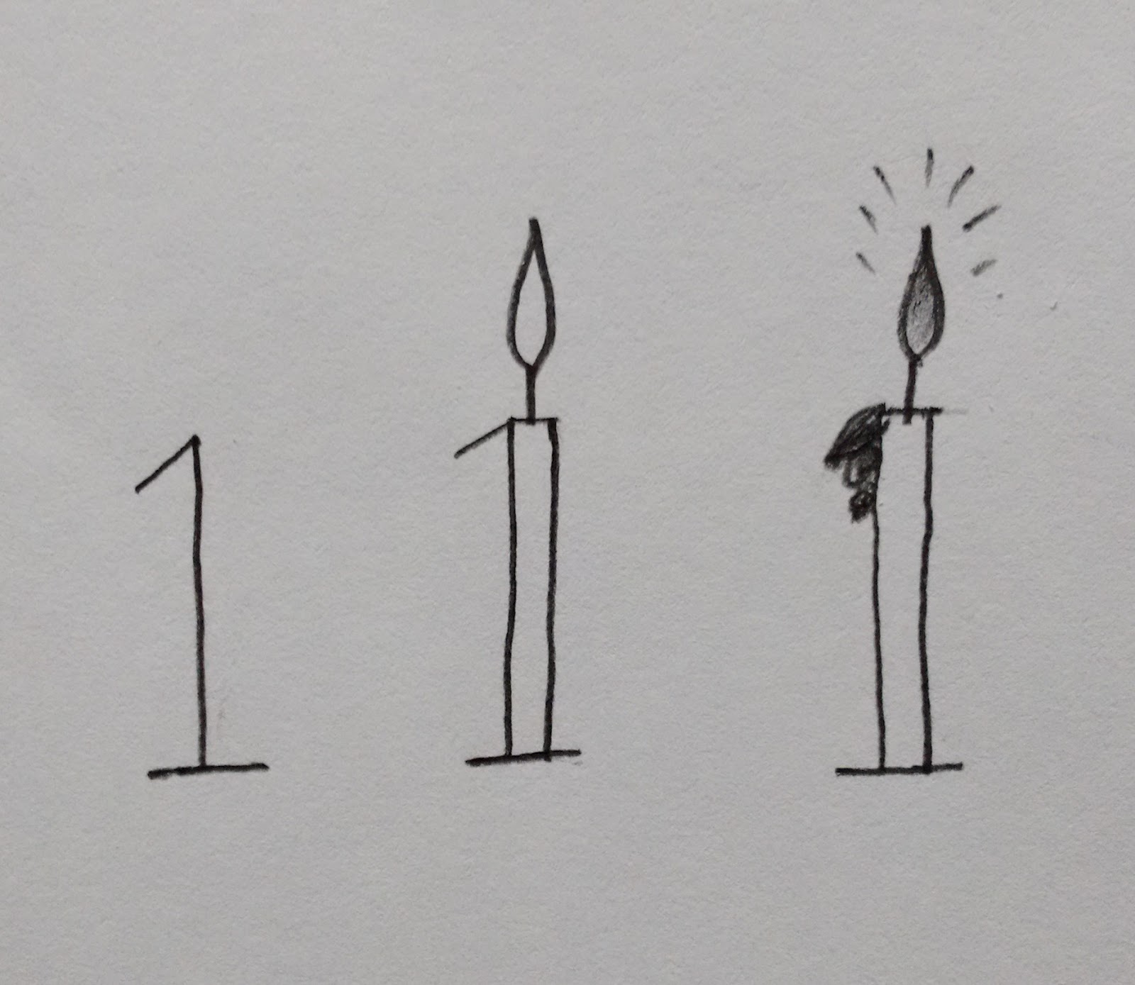 1600x1389 Duwi's Craft Number Drawings - Number One Drawing