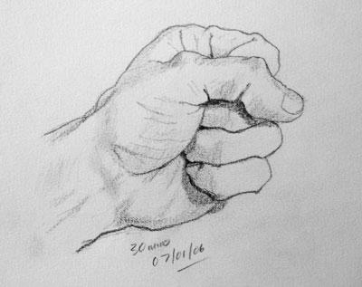 400x317 Hand Drawing Number Two - Number One Drawing