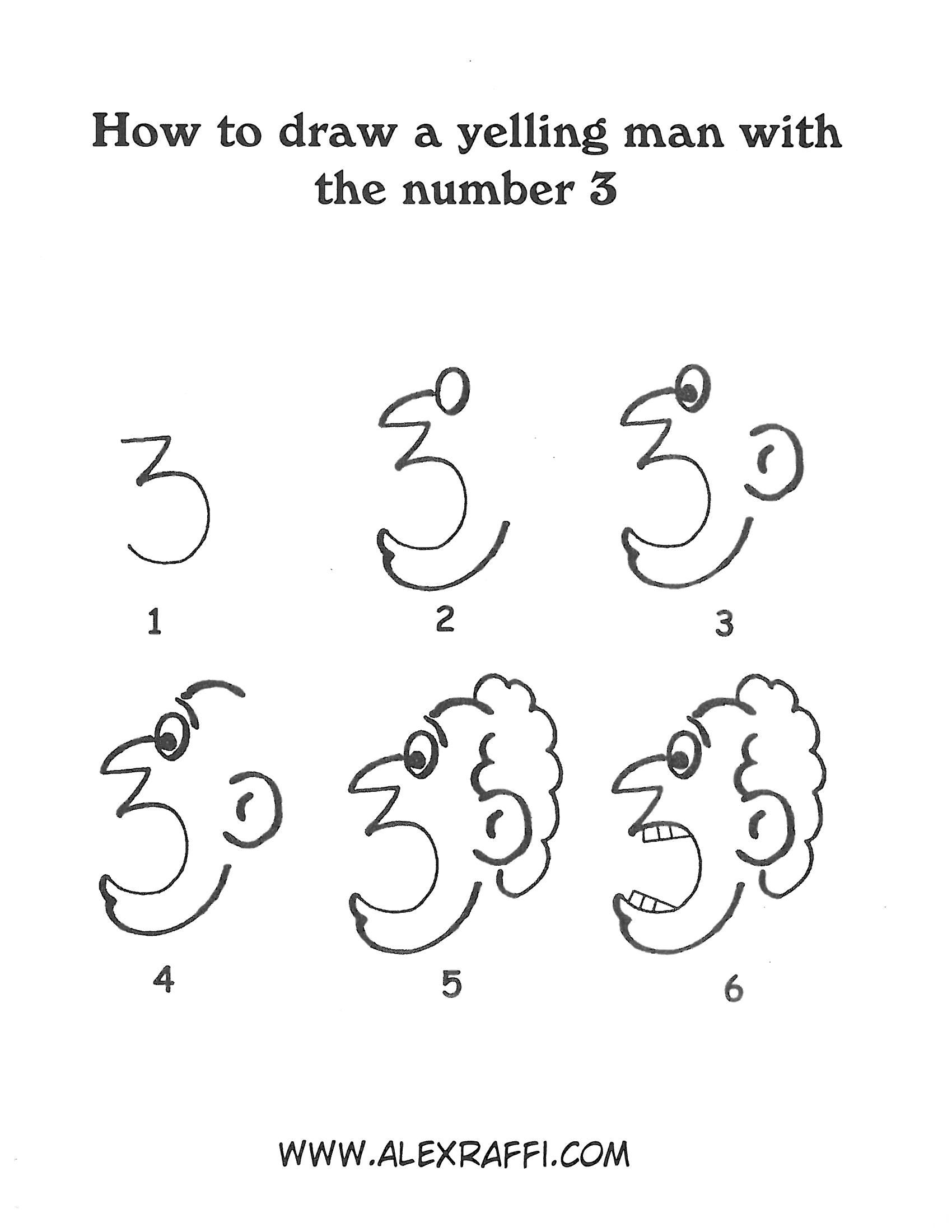 1700x2200 Draw A Face - Numbers For Drawing