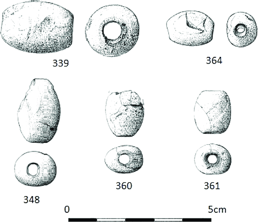 850x734 drawing of amber beads from la velilla numbers correspond - Numbers For Drawing