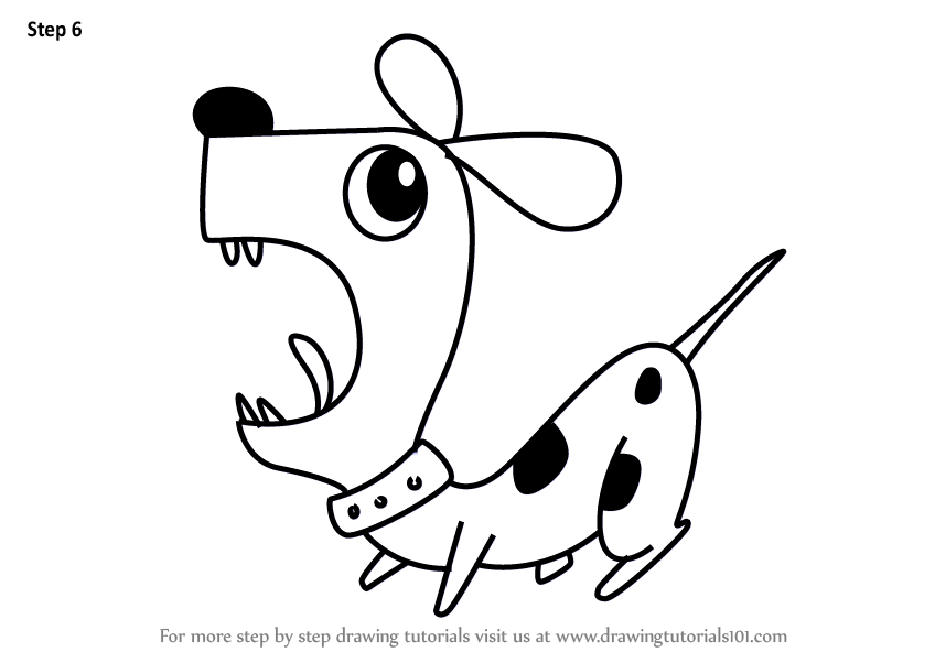 848x602 Learn How To Draw A Dog Using Number - Numbers For Drawing