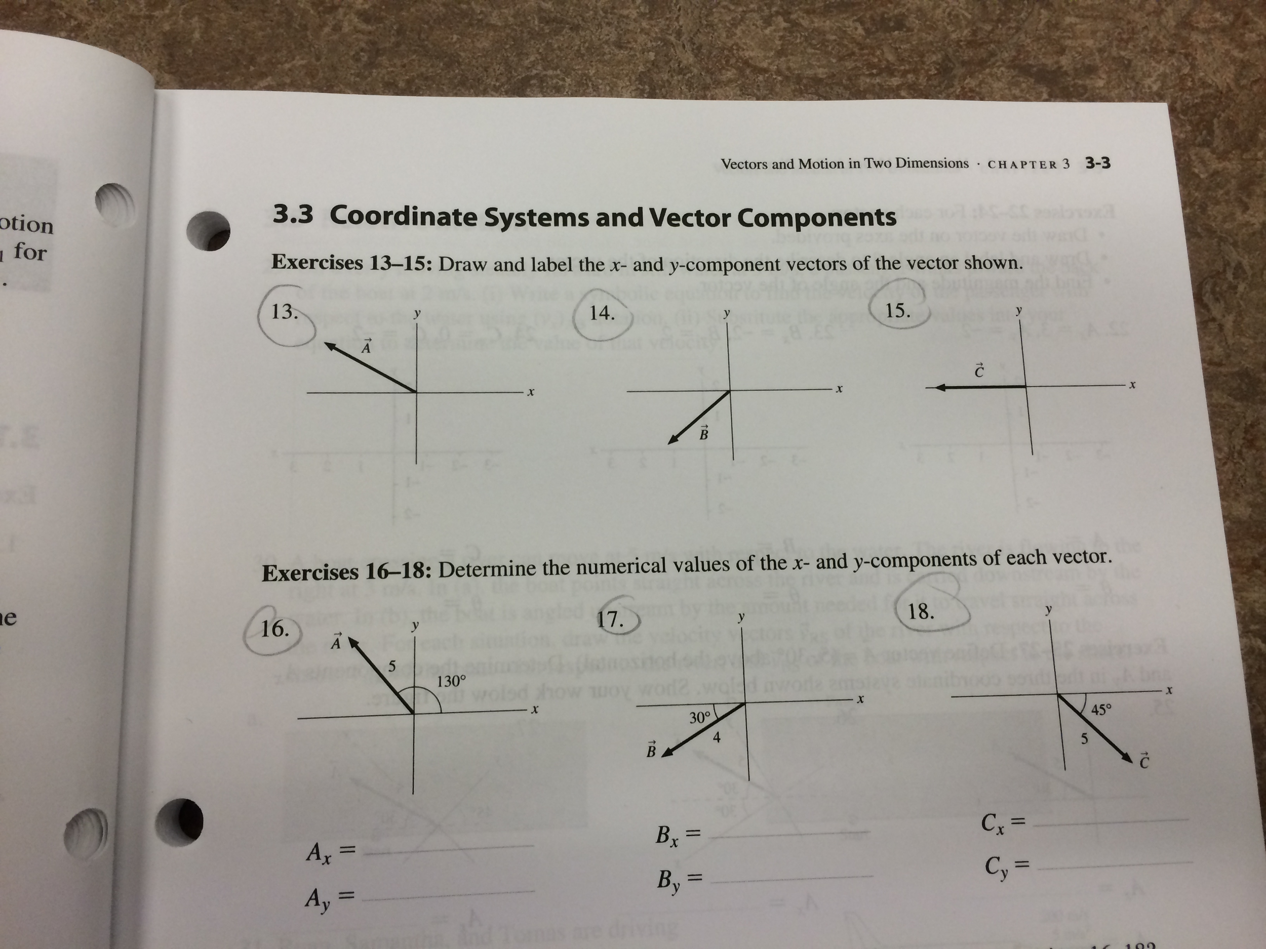2500x1875 solved draw and label the x and y component vectors of t - Numerical Drawing