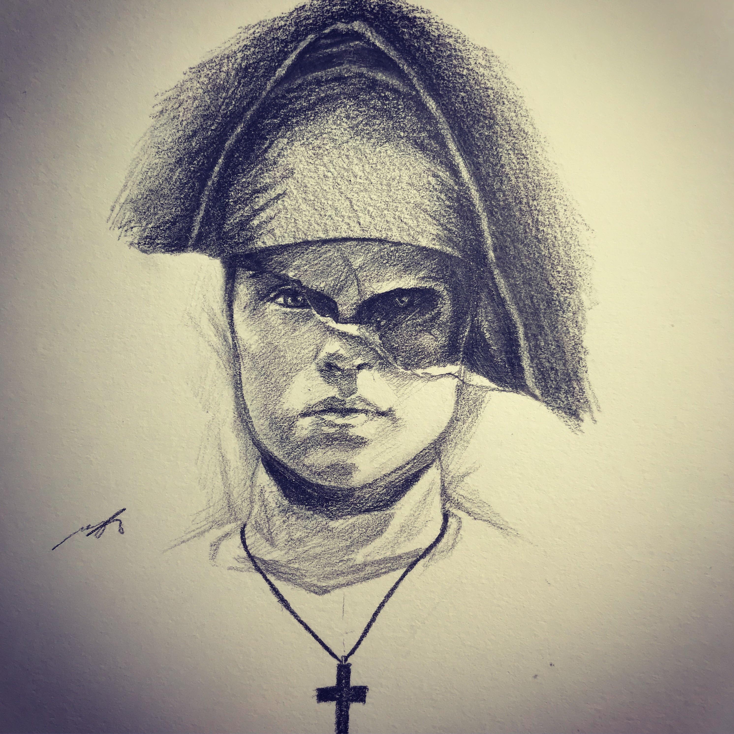 2983x2983 Drawing Of The Nun After Watching The Nun Drawing - Nun Drawing