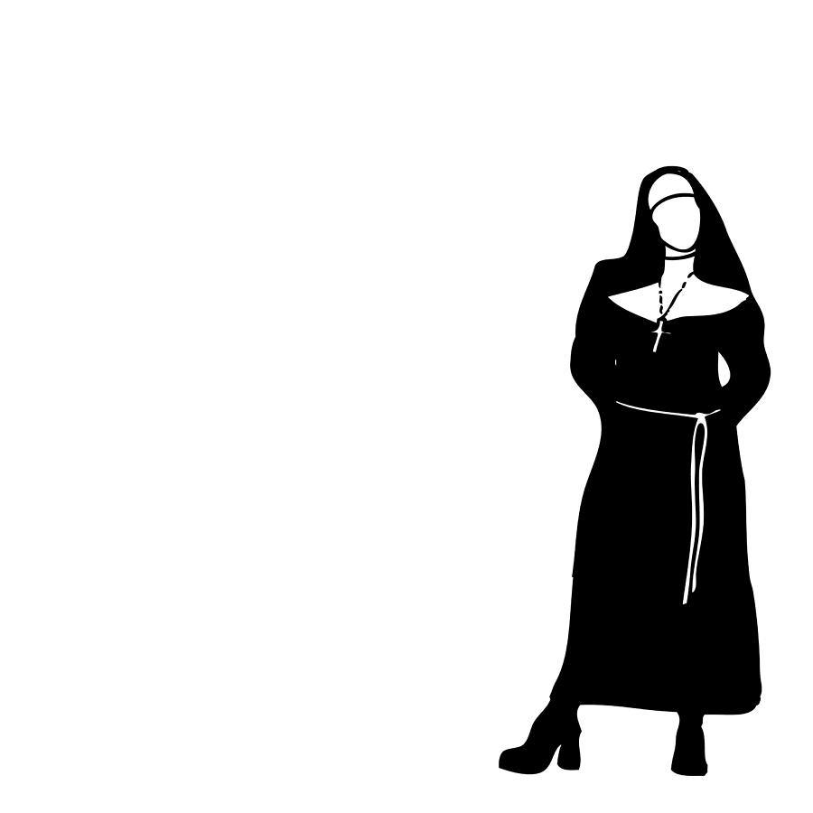 900x900 Nun Drawing - Nun Drawing