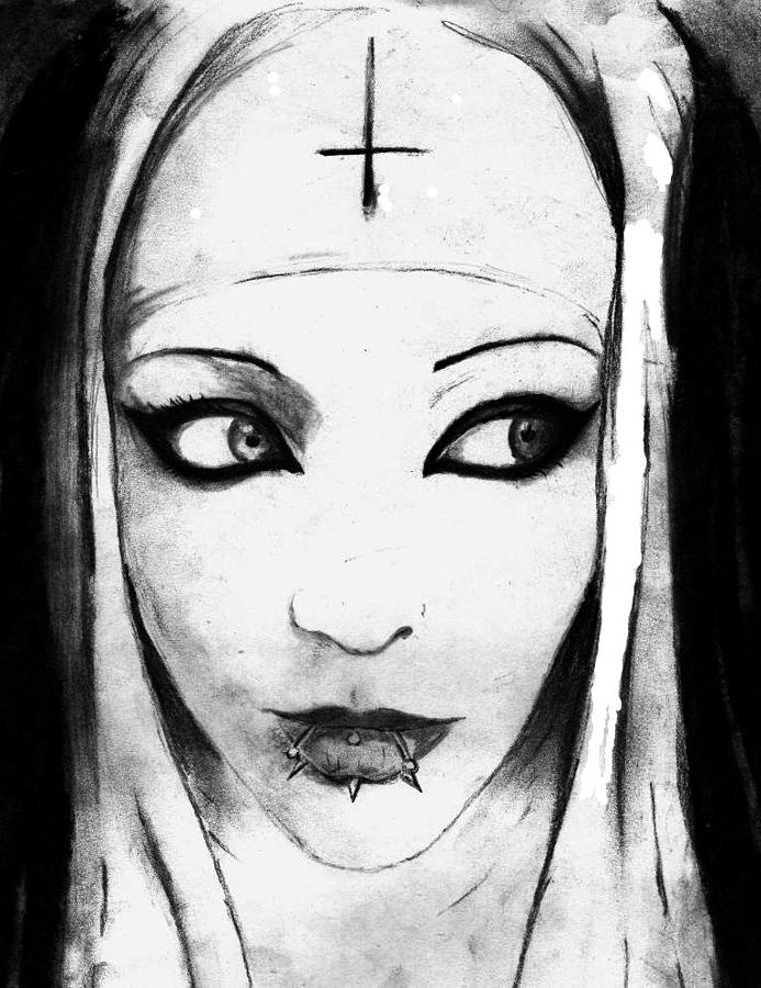 693x900 Nun From None Drawing - Nun Drawing