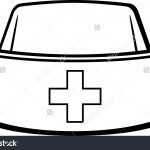 150x150 fundamentals printable nurses hat urgent nurse cap medical white - Nurse Cap Drawing