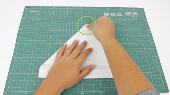 550x309 how to make a nurse cap steps - Nurse Cap Drawing