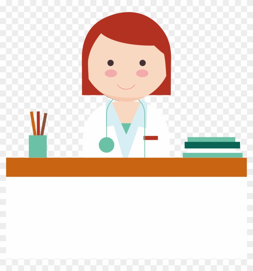 840x899 physician nurse drawing illustration - Nurse Cartoon Drawing