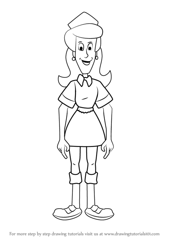 566x800 learn how to draw nurse molly from camp candy - Nurse Drawing