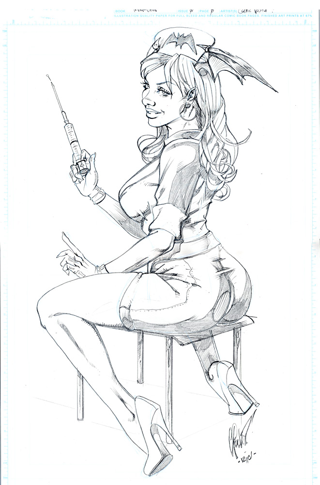 661x1000 drawing needle nurse for free download - Nurse Drawing