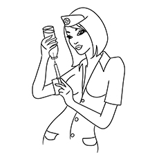 230x230 top free printable nurse coloring pages online - Nurse Drawing