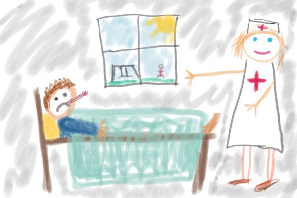 600x400 Meet The Team Health Center! - Nurse Drawing For Kids