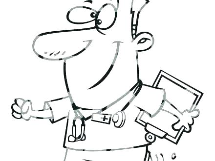 440x330 Nurse Coloring Pages - Nurse Drawing For Kids