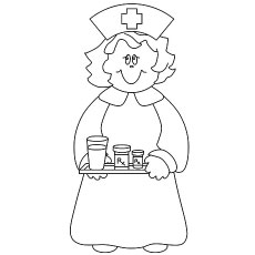 230x230 Top Free Printable Nurse Coloring Pages Online - Nurse Drawing For Kids