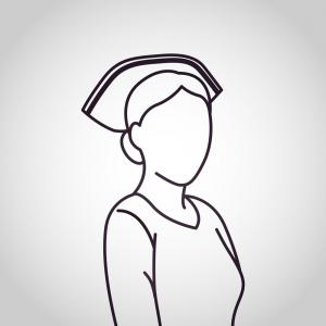 300x300 nurse hat line icon vector gm sohadacouri - Nurse Hat Drawing
