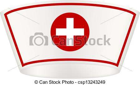 450x274 Nurse Cap With Red Cross On White Background - Nurse Hat Drawing