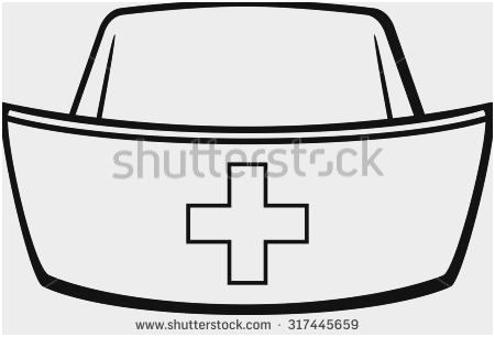 450x306 nurses cap clipart pleasant nurse hat stock vector shutterstock - Nurse Hat Drawing
