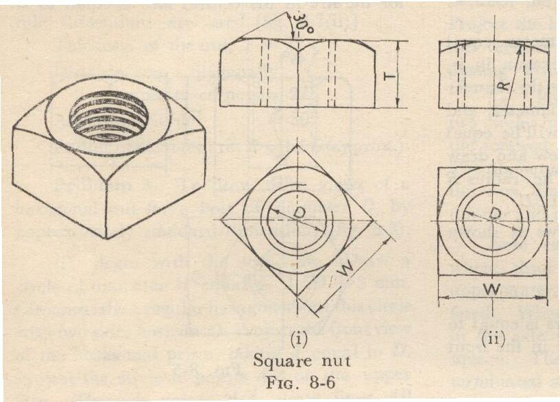 Nut And Bolt Drawing at PaintingValley.com | Explore collection of Nut