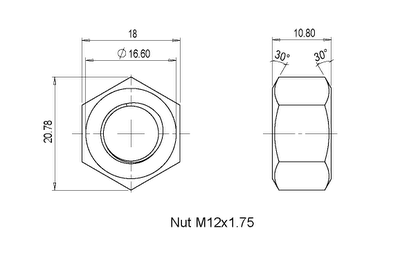 400x262 Hex Nut Drawing Solidworks Tutorials - Nut Drawing