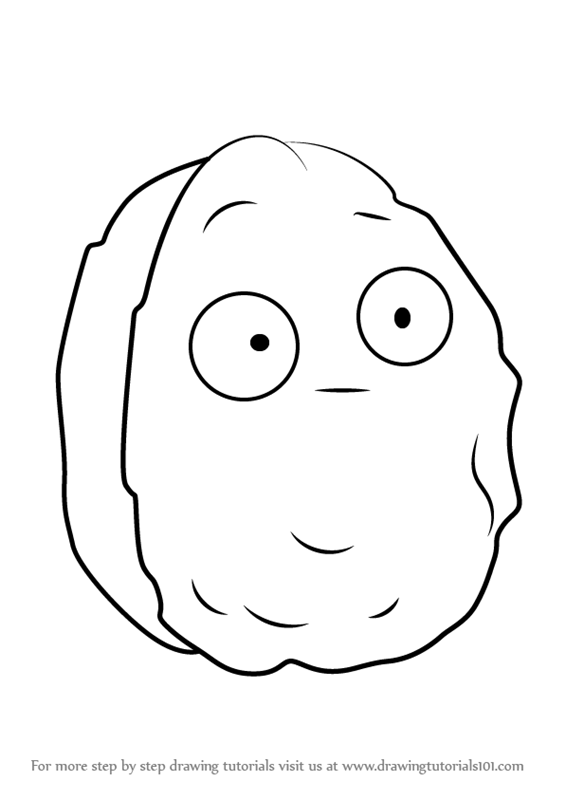 565x800 Learn How To Draw Giant Wall Nut From Plants Vs Zombies - Nut Drawing