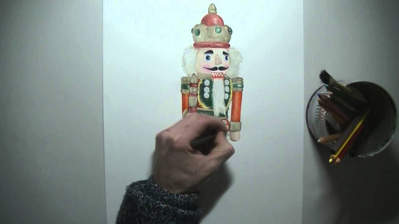 1280x720 Drawing Timelapse The Nutcracker - Nutcracker Drawing