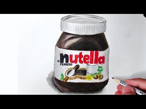 480x360 Realistic Nutella Jar - Nutella Drawing