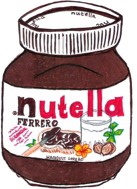 463x640 Tumblr Drawing Nutella Food Yummy - Nutella Drawing