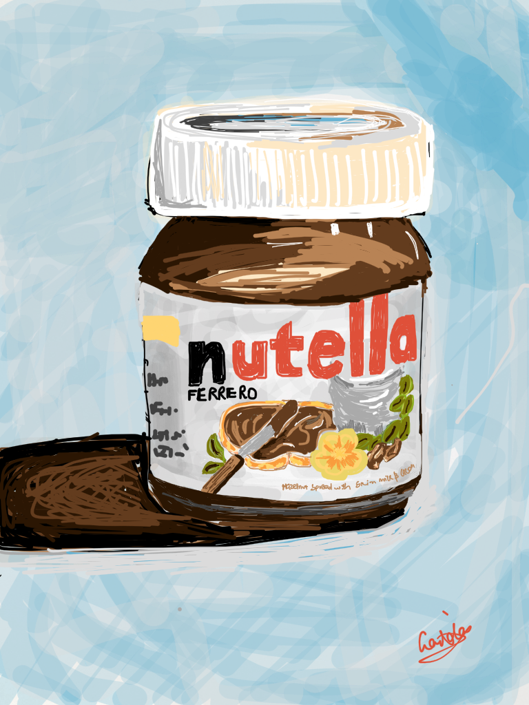 768x1024 Trying Out Nutella Drawing On Ipad Xp Looks Good Art - Nutella Drawing