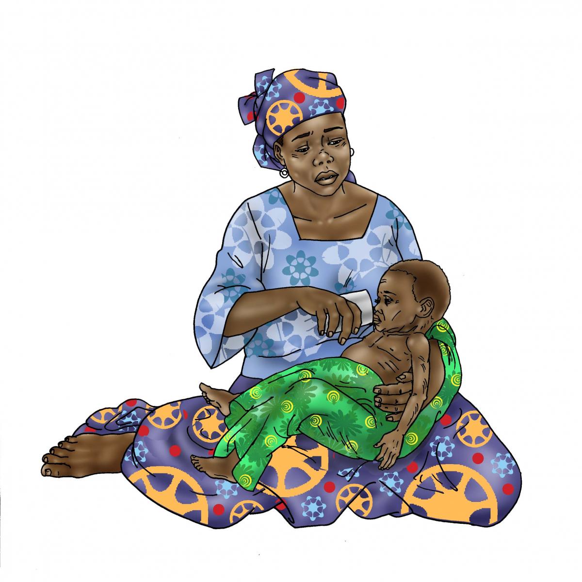 1200x1200 sick baby nutrition - Nutrition Drawing