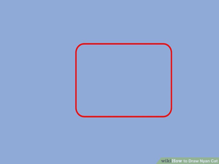 728x546 How To Draw Nyan Cat Steps - Nyan Cat Drawing