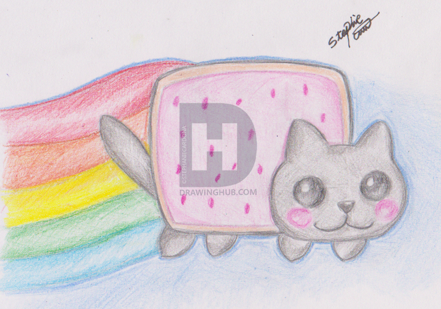 900x631 Nyan Cat Drawing - Nyan Cat Drawing