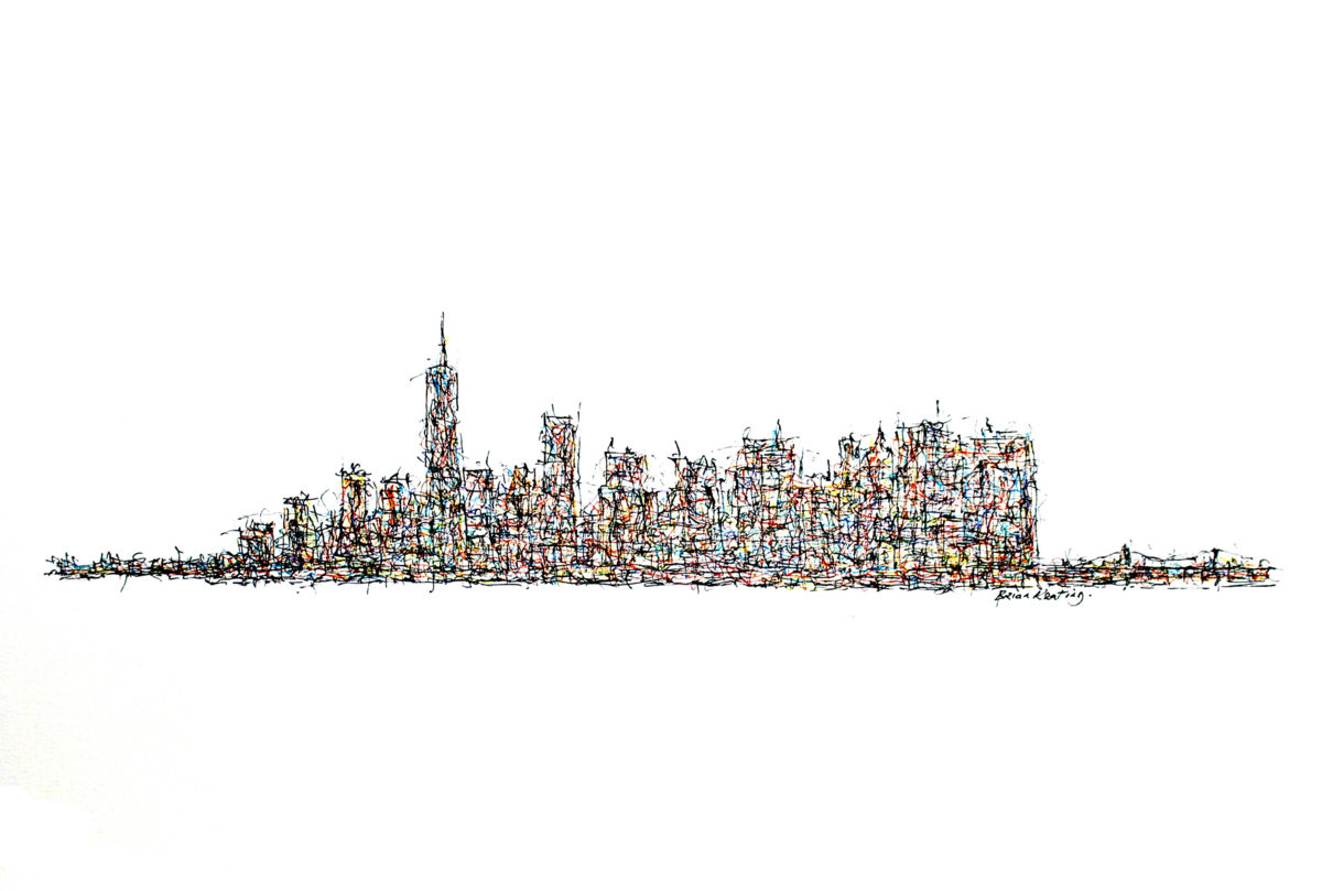 1200x809 New York City Skyline Drawing - Nyc Skyline Drawing