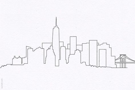 473x315 New York City Skyline Simple Drawing Kids In Drawings - Nyc Skyline Drawing