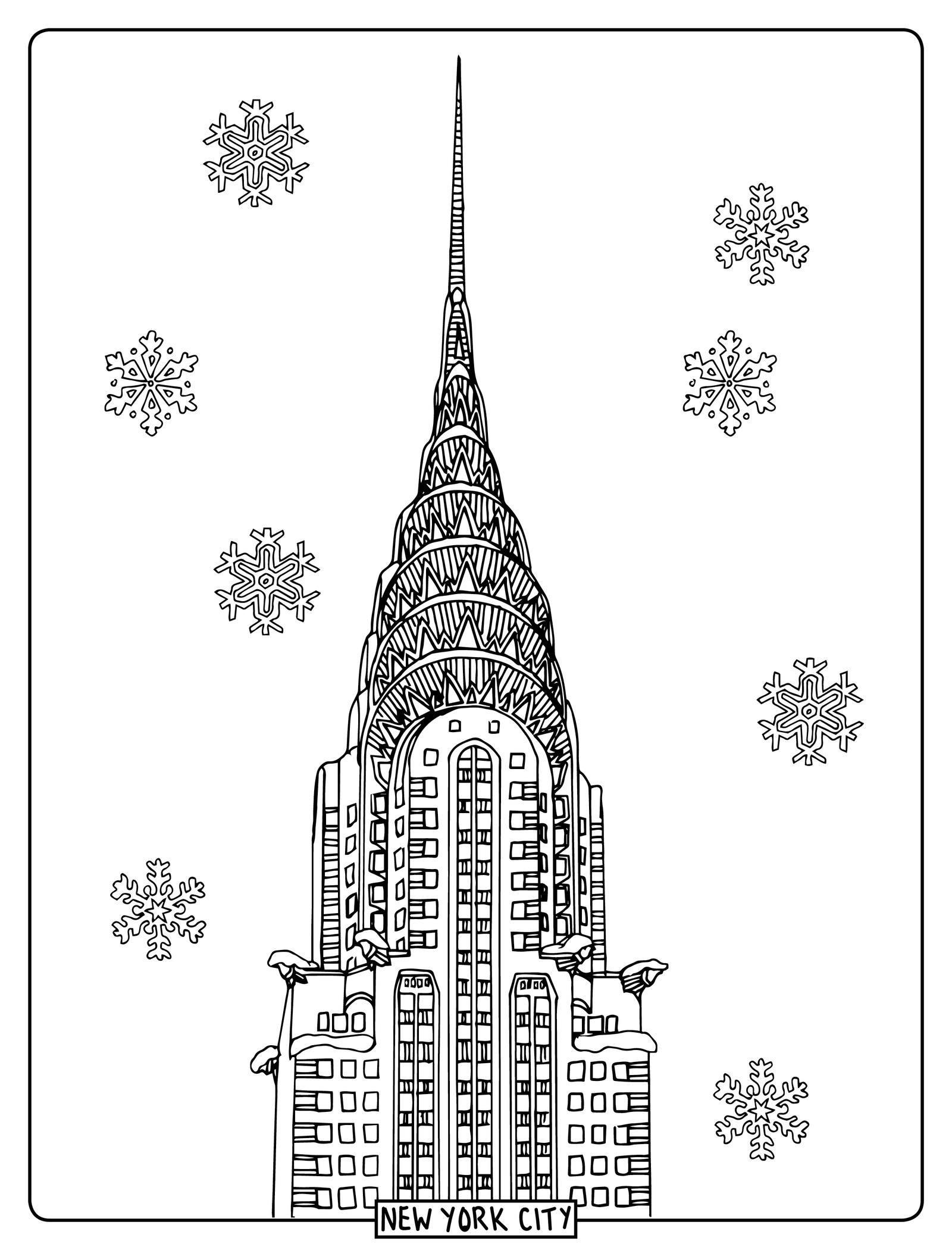 1600x2100 Places - Nyc Skyline Line Drawing